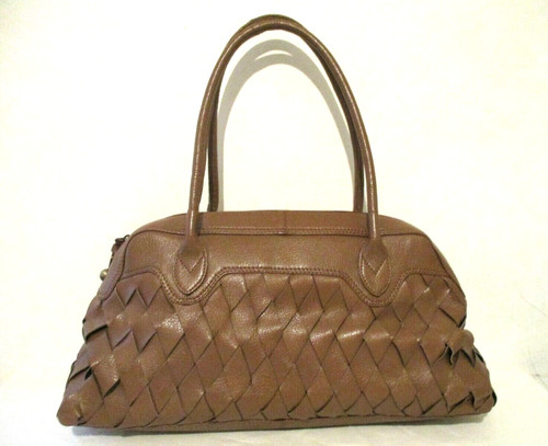 Tan light brown woven - brown, real