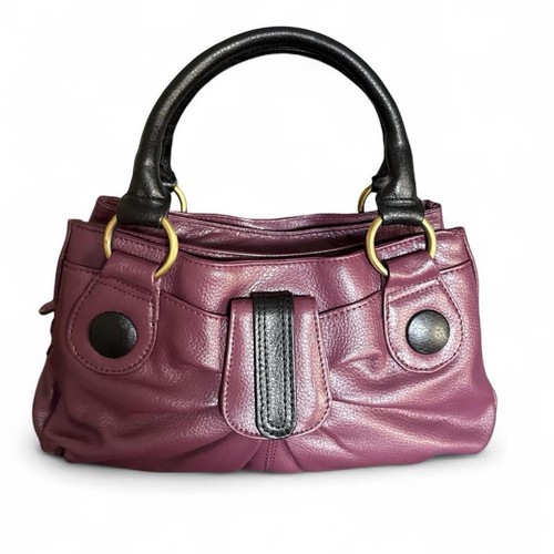 Y2k real leather handbag - handbag, with